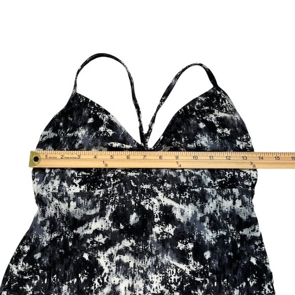 Athleta Women's Black and White Print Zumma Padded Swim Dress Size Medium - Picture 9 of 11